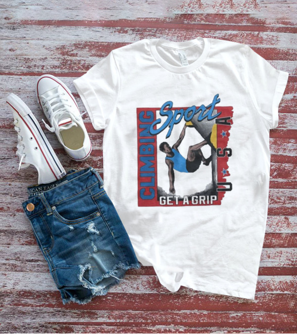 Sport Climbing USA Get A Grip T-Shirt