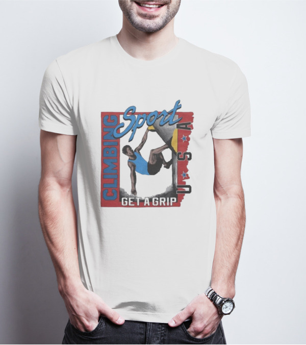 Sport Climbing USA Get A Grip T-Shirt