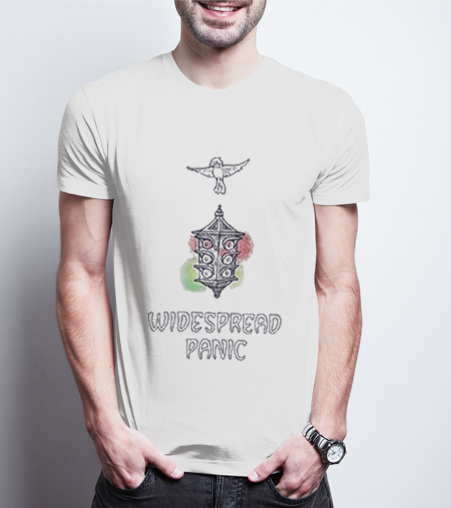 Widespread Panic Song Small Town Lantern And Bird T-Shirt