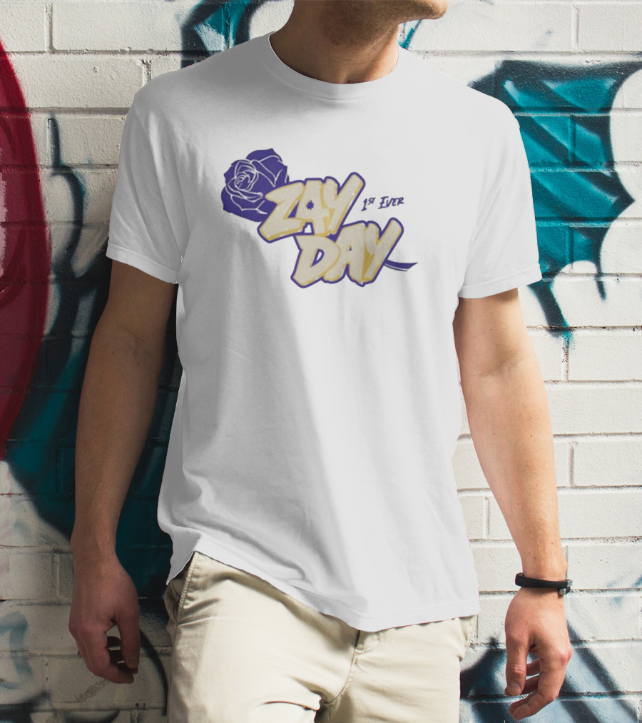 Zay Day 1St Ever Blue Rose T-Shirt