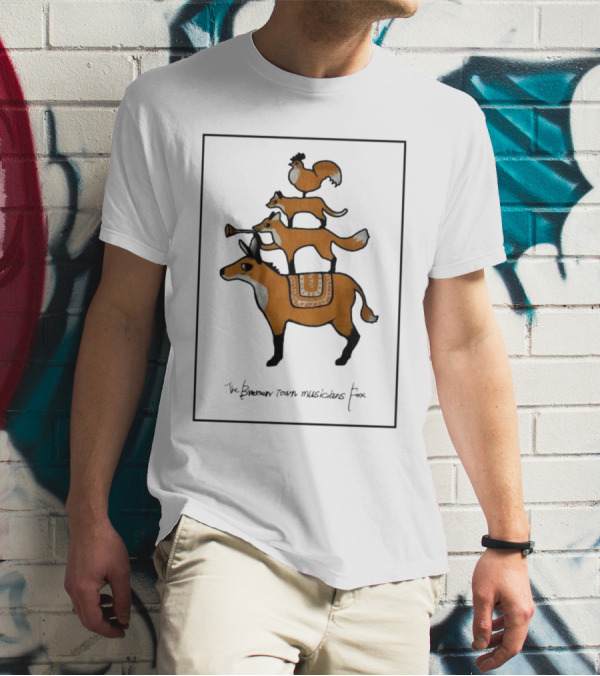 The Bremen Town Musicians Fox Stack T-Shirt