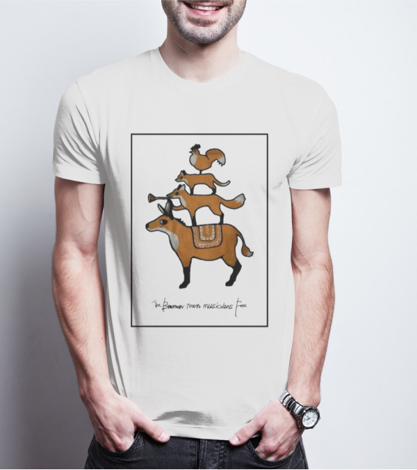 The Bremen Town Musicians Fox Stack T-Shirt