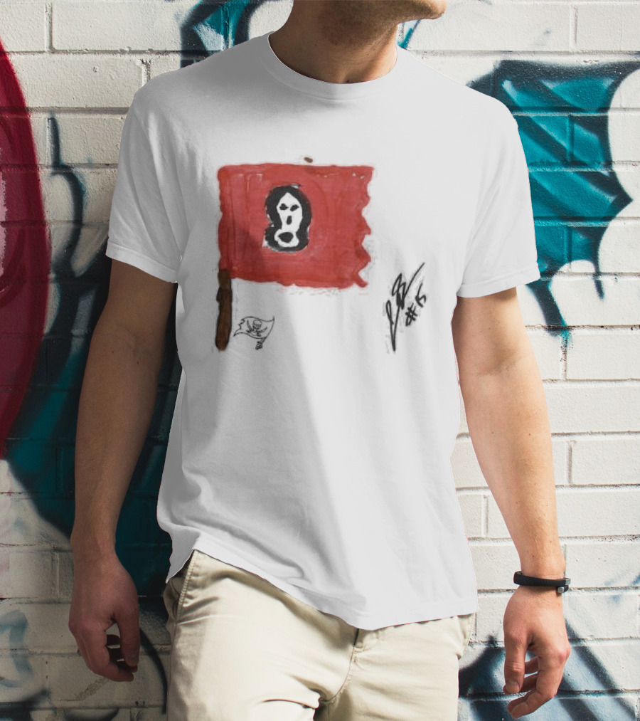 Jalen McMillan Tampa Bay Buccaneers Rookie Ash Paint Tri-Blend T-Shirt
