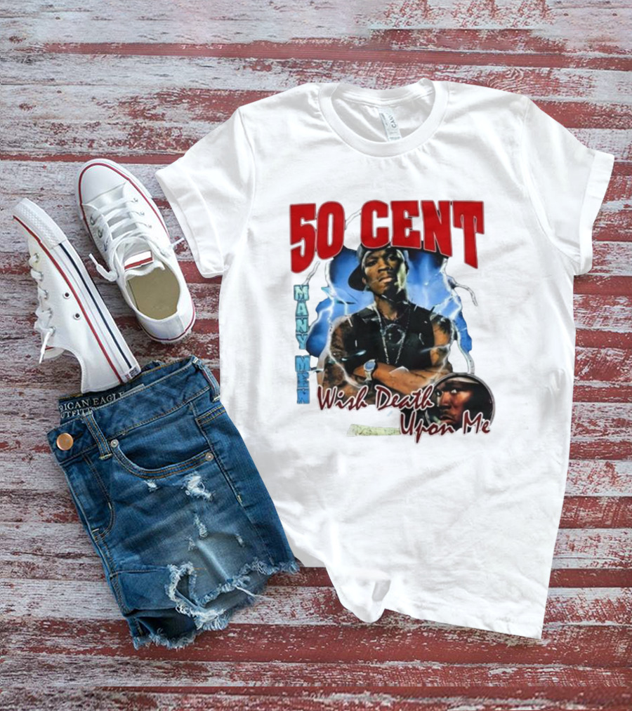 50 Cent Many Men Wish Death Upon Me Money By Monday T-Shirt