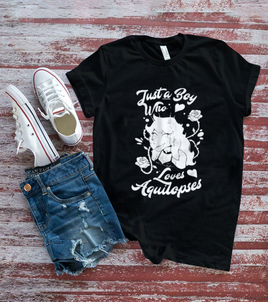 Just A Boy Who Loves Aquilops Snoot Game Rosa T-Shirt