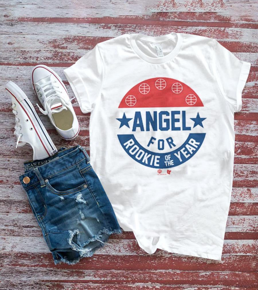 Angel Reese Basketball Icon With Stars And Rookie Of The Year Message T-Shirt