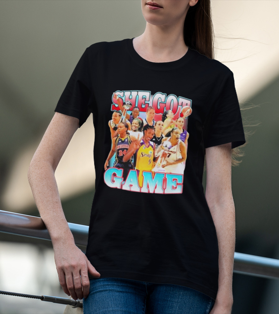 She Got Game Basketball Legends T-Shirt
