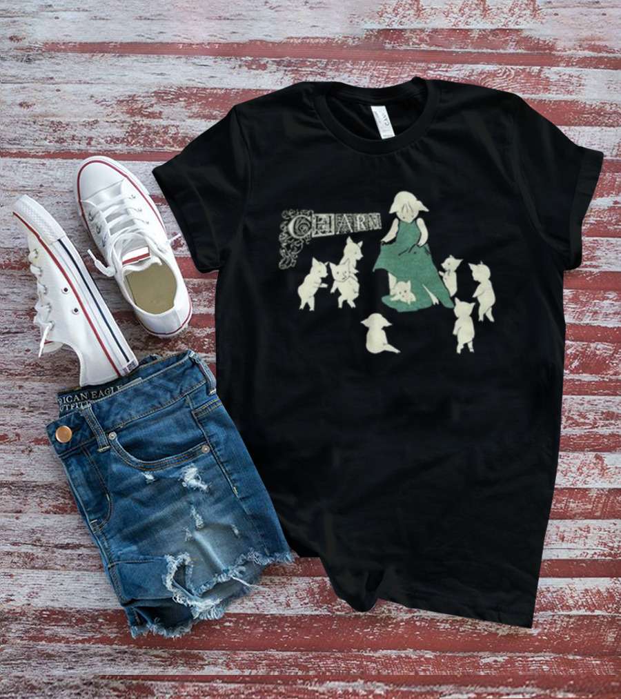 Bbroosk Clairo Charm Pig With Dancing Pigs And Girl T-Shirt