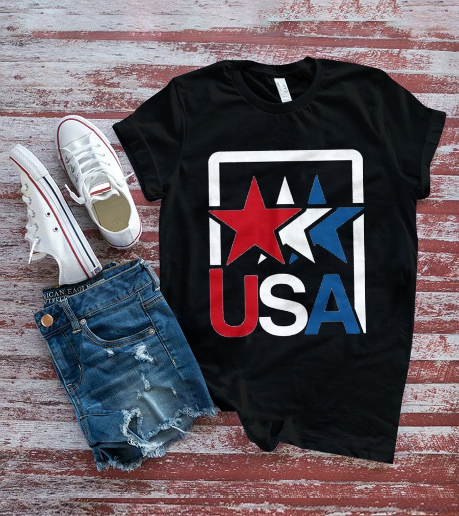 USA Stars In Motion Red White Blue T-Shirt