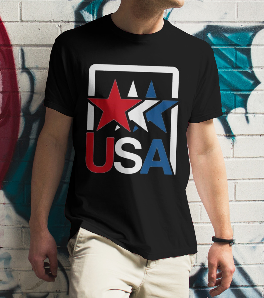 USA Stars In Motion Red White Blue T-Shirt