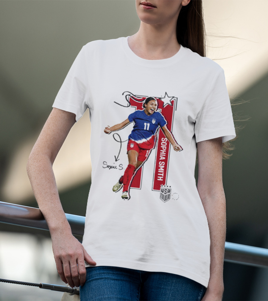 Sophia Smith USWNT 11 Signature T-Shirt
