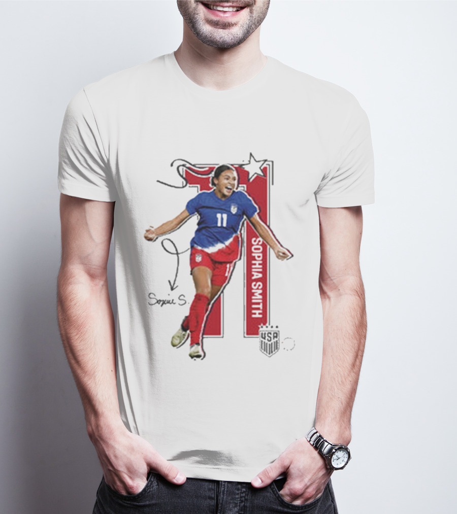 Sophia Smith USWNT 11 Signature T-Shirt