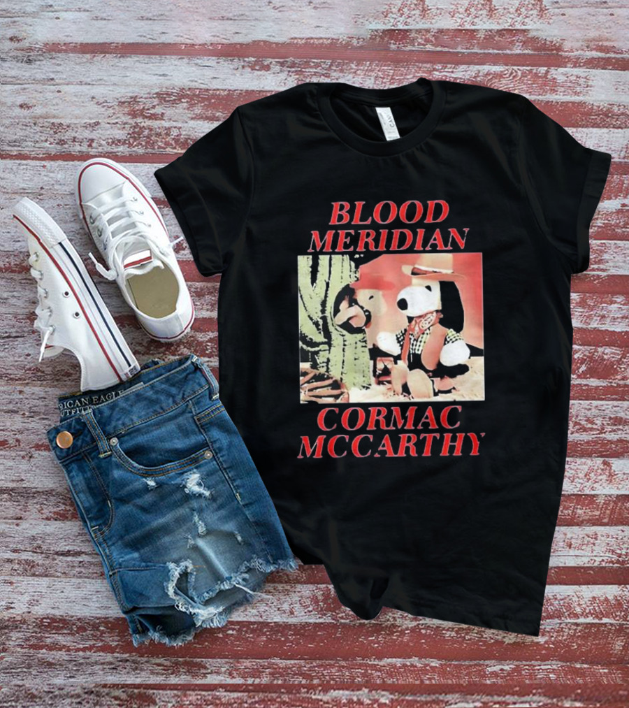 Blood Meridian Cormac McCarthy Snoopy Cowboy Cactus T-Shirt