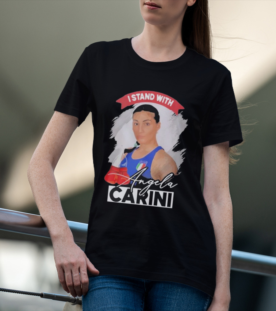 I Stand With Angela Carini Boxing Champion T-Shirt