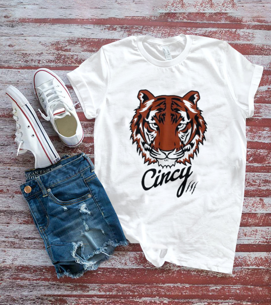 Cincy Tiger Head T-Shirt