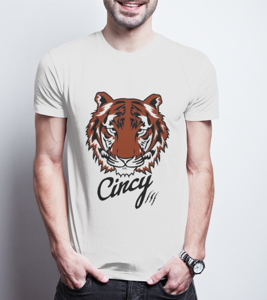 Cincy Tiger Head T-Shirt
