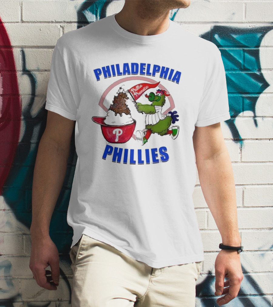 Philadelphia Phillies Phanatic Ice Cream Ring The Bell T-Shirt