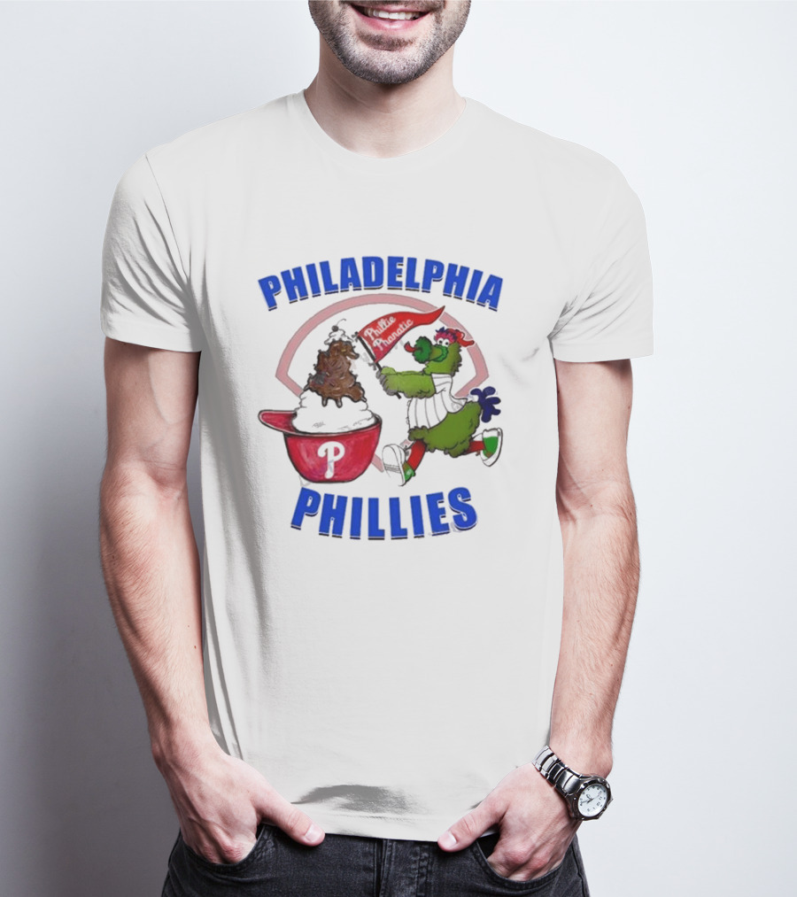 Philadelphia Phillies Phanatic Ice Cream Ring The Bell T-Shirt