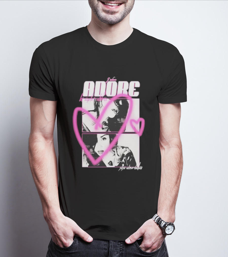 Adore Delano Heart Photo Collage Xoxo Love T-Shirt