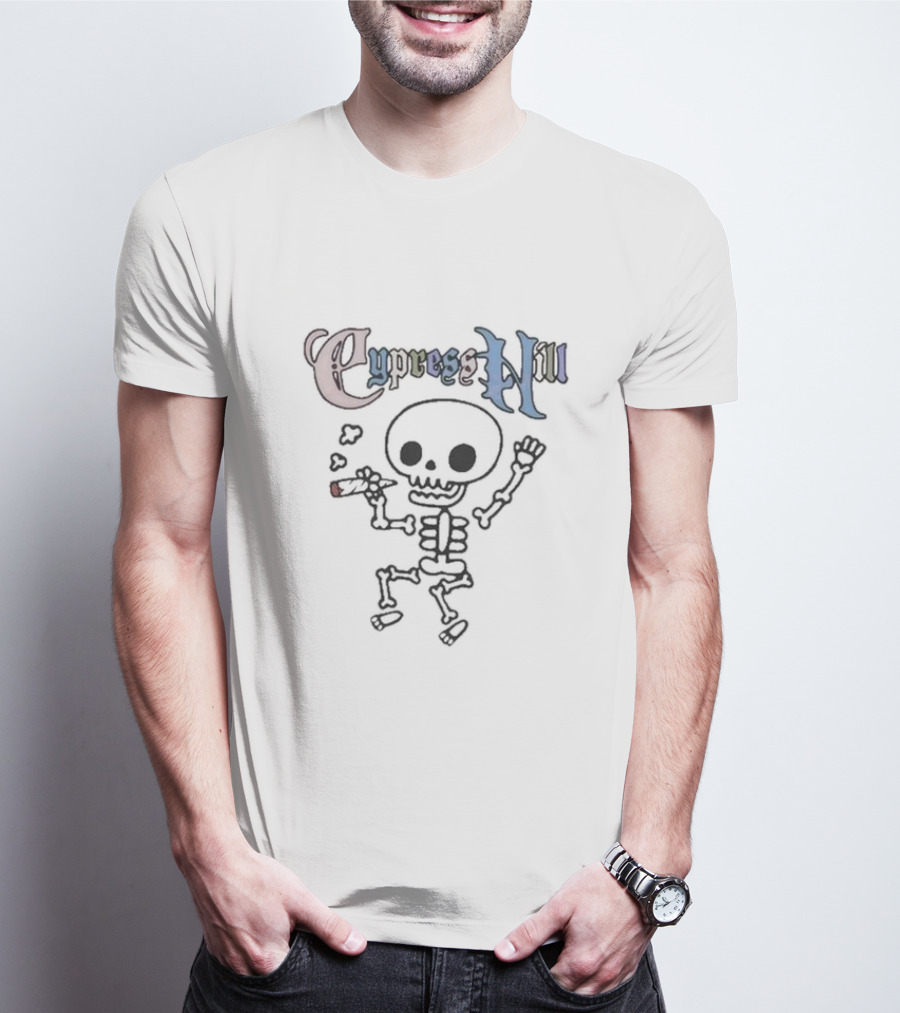 Cypress Hill Solomon Skeleton Smoking Bone T-Shirt