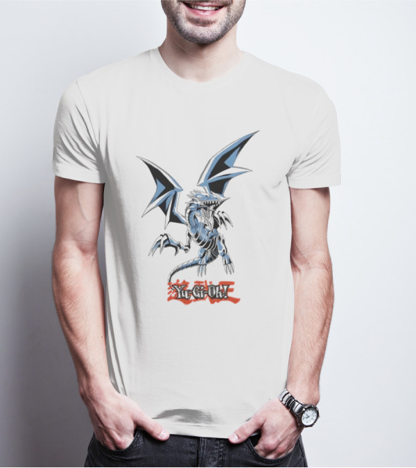 TB 2623 Yu-Gi-Oh Blue Eyes White Dragon Kanji T-Shirt