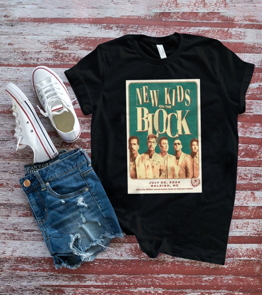 New Kids On The Block Coastal Credit Union Music Park Raleigh NC July 28 T-Shirt
