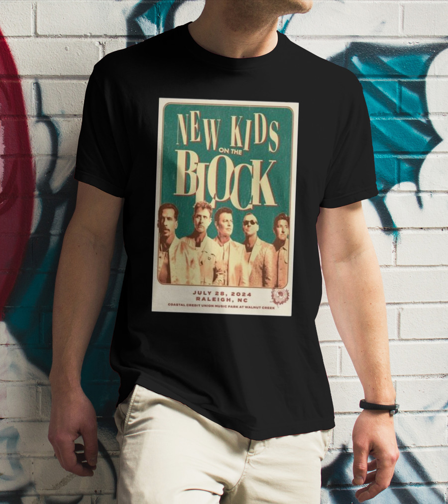New Kids On The Block Coastal Credit Union Music Park Raleigh NC July 28 T-Shirt
