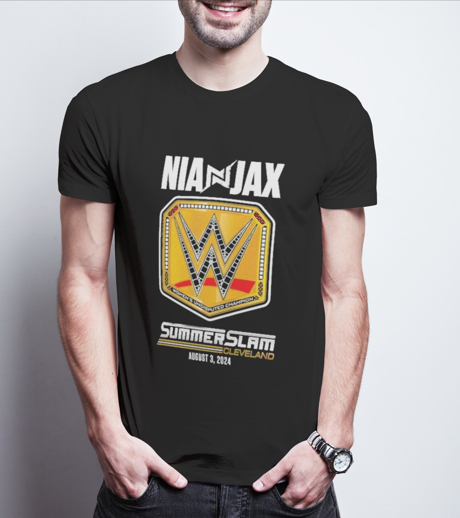 Nia Jax WWE Undisputed Champion SummerSlam Cleveland August 3 T-Shirt