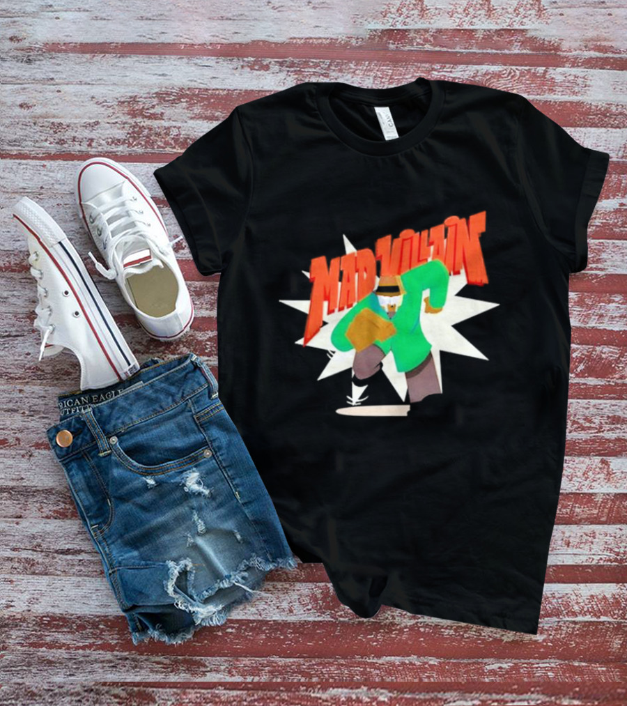 Madvillain MF Doom Cartoon Style Retro Villain Action T-Shirt