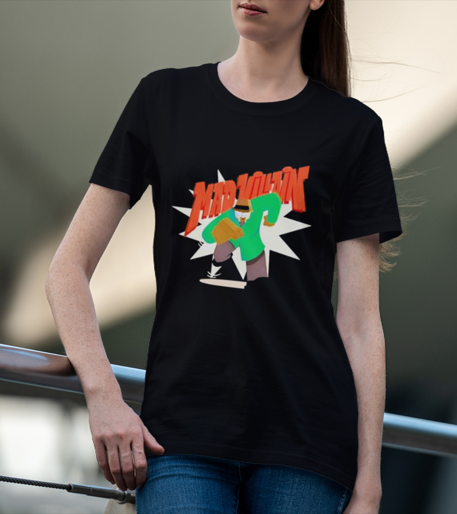 Madvillain MF Doom Cartoon Style Retro Villain Action T-Shirt