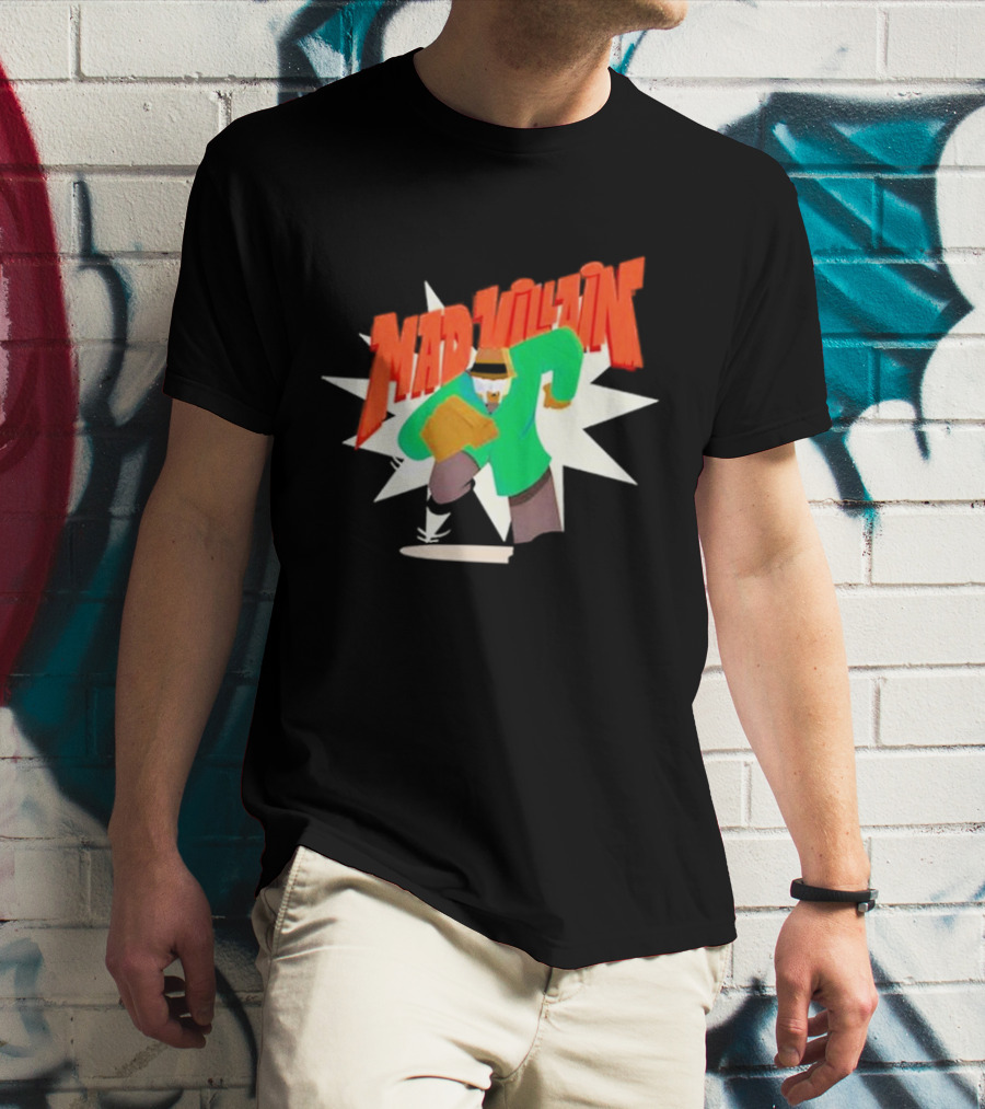 Madvillain MF Doom Cartoon Style Retro Villain Action T-Shirt