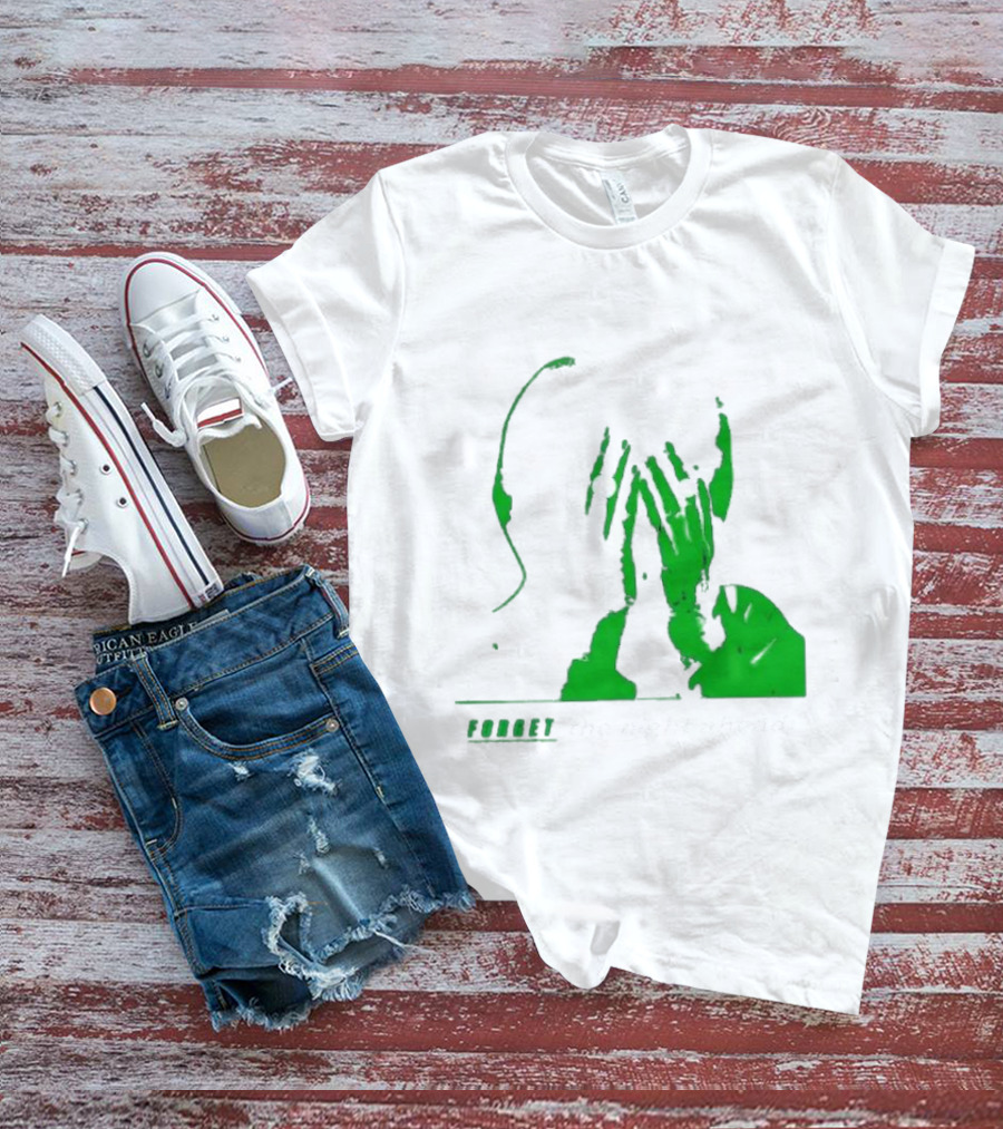 The Twilight Sad Forget The Night Ahead Green Silhouette With White Eyes T-Shirt
