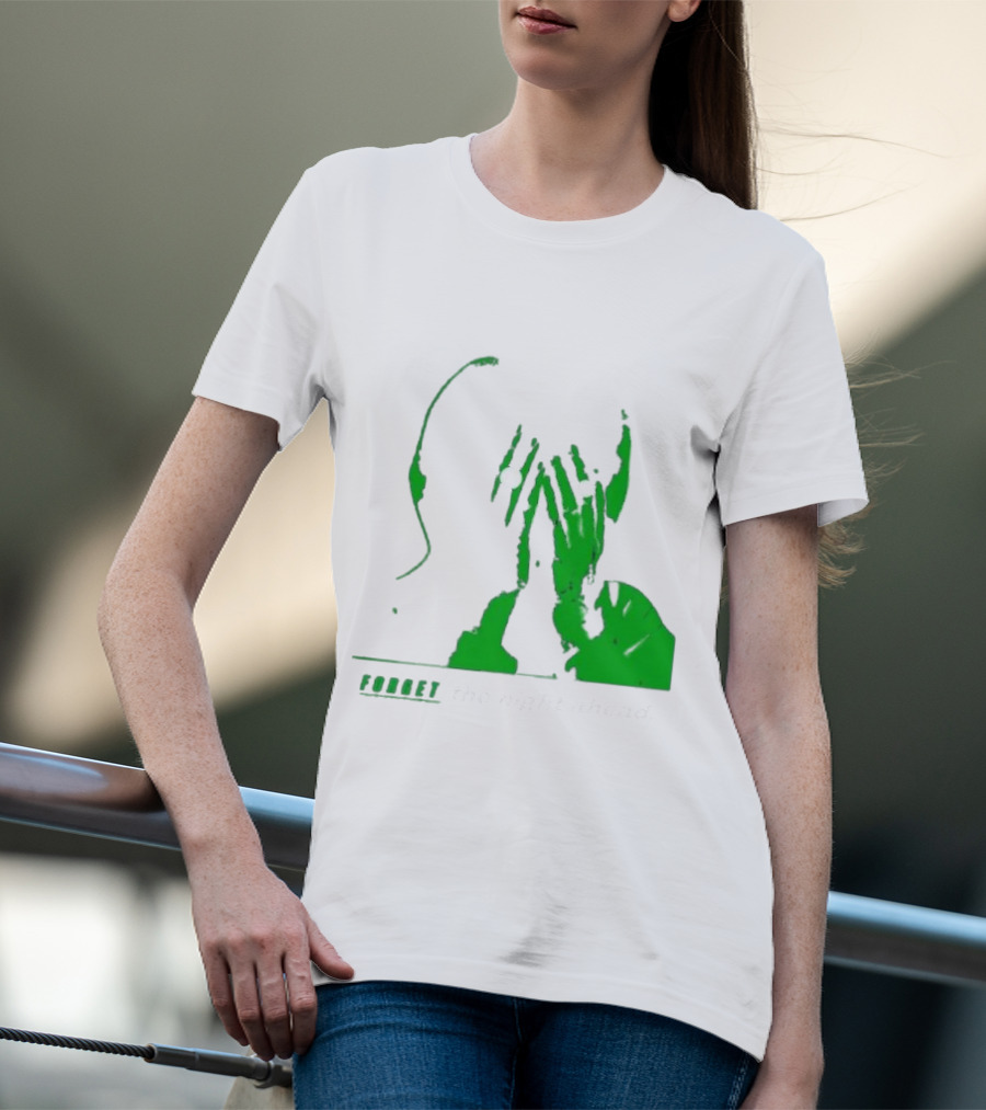 The Twilight Sad Forget The Night Ahead Green Silhouette With White Eyes T-Shirt