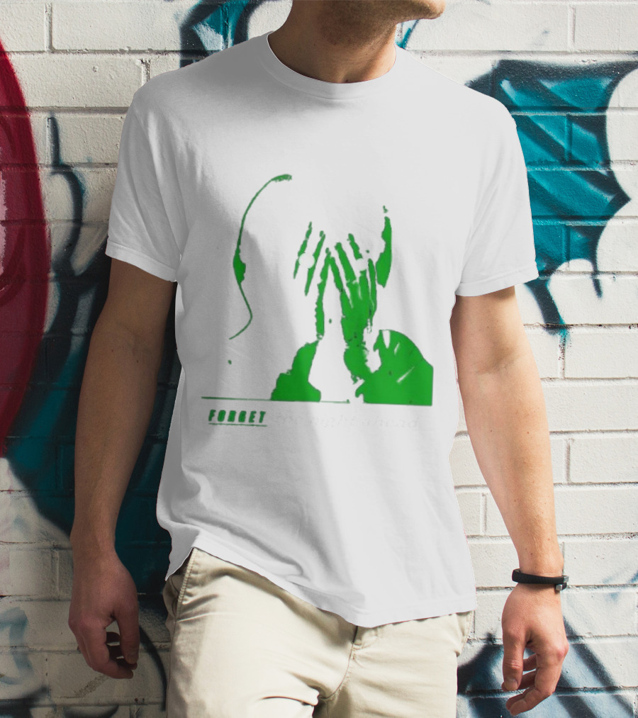 The Twilight Sad Forget The Night Ahead Green Silhouette With White Eyes T-Shirt