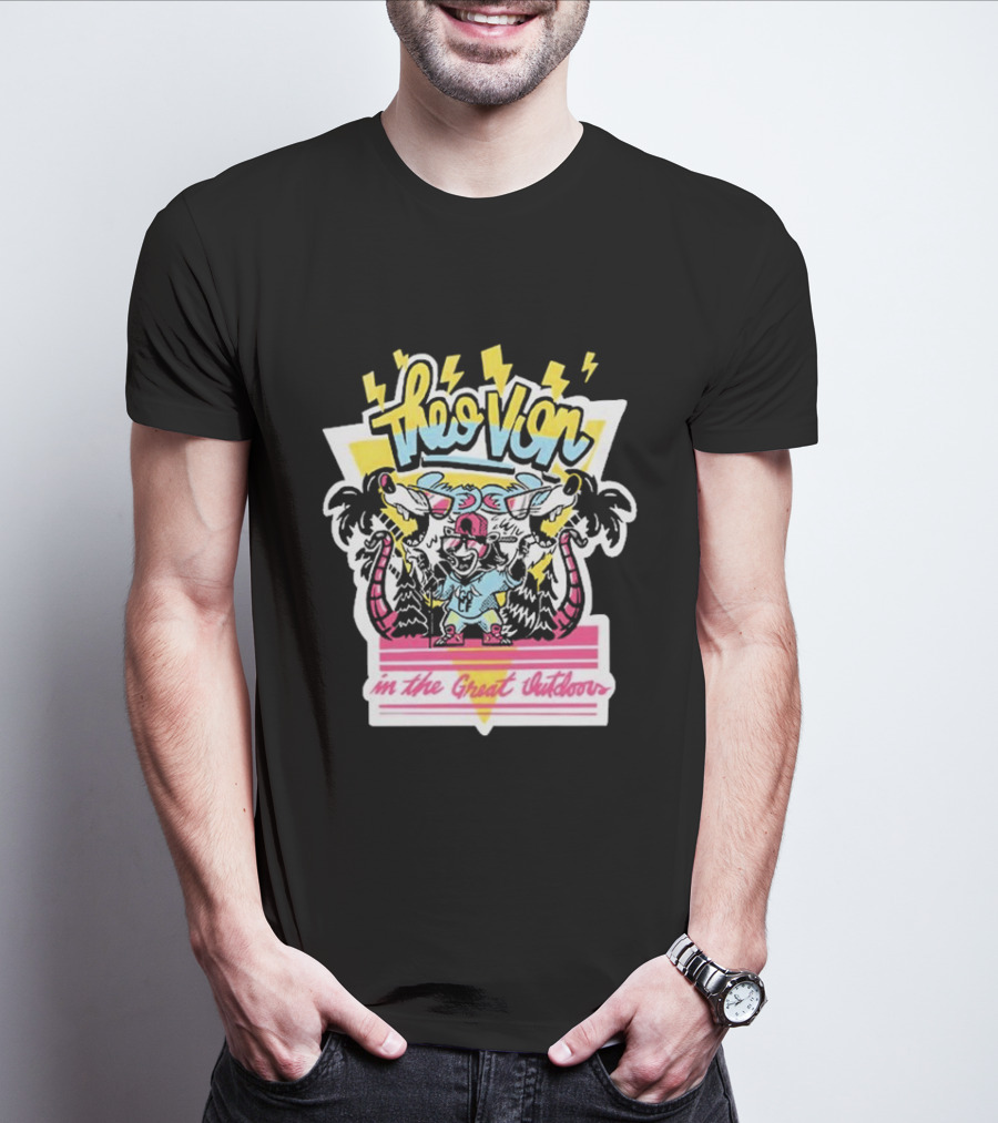 Theo Von In The Great Outdoors With Fun Wilderness Vibes T-Shirt