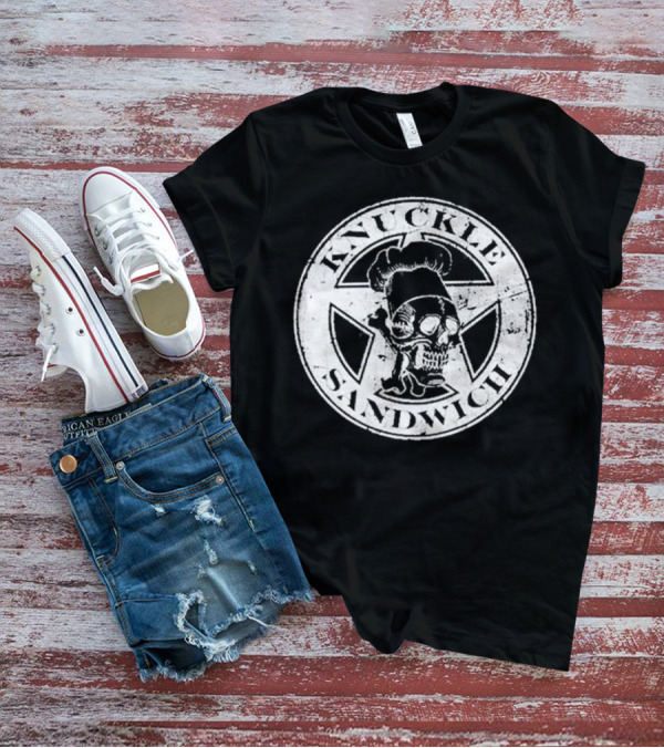 Hunter Fieri Knuckle Sandwich Skull Chef Emblem T-Shirt