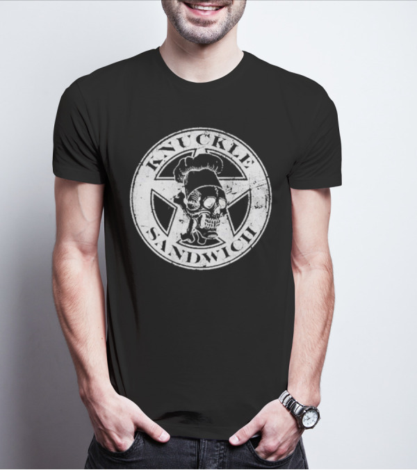 Hunter Fieri Knuckle Sandwich Skull Chef Emblem T-Shirt