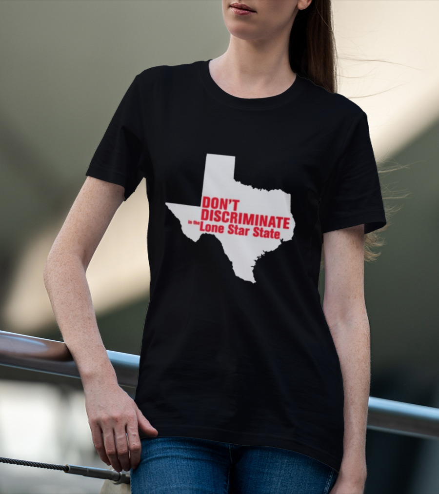 Major Hightide Don't Discriminate In The Lone Star State Map T-Shirt