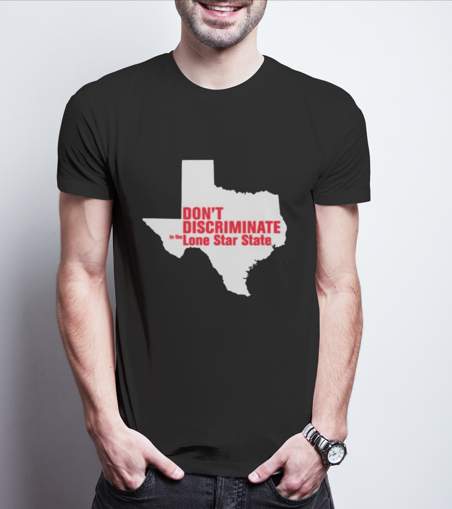 Major Hightide Don't Discriminate In The Lone Star State Map T-Shirt