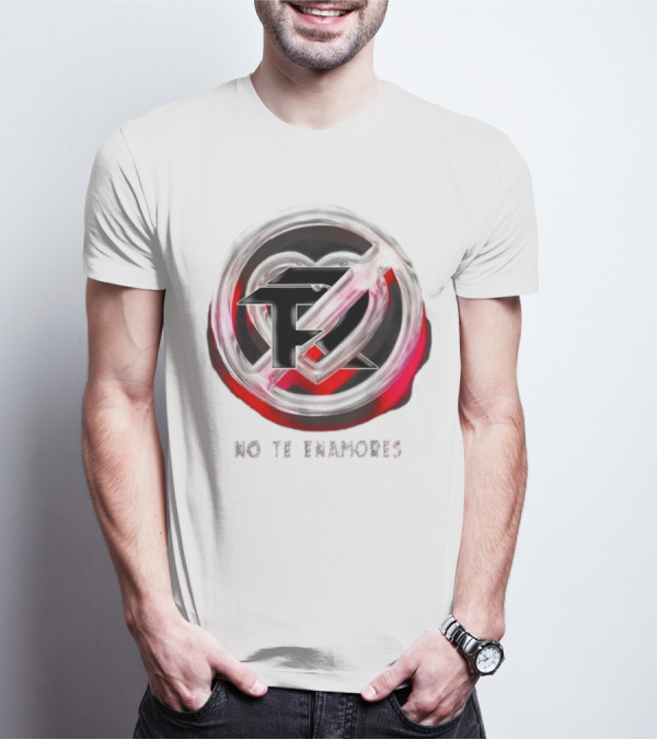 No Te Enamores Fuerza Logo Heart T-Shirt