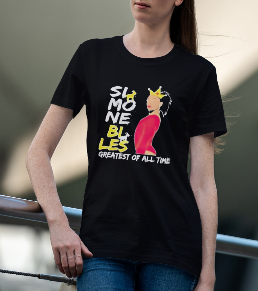 Simone Biles Greatest Of All Time Crowned Gymnast T-Shirt