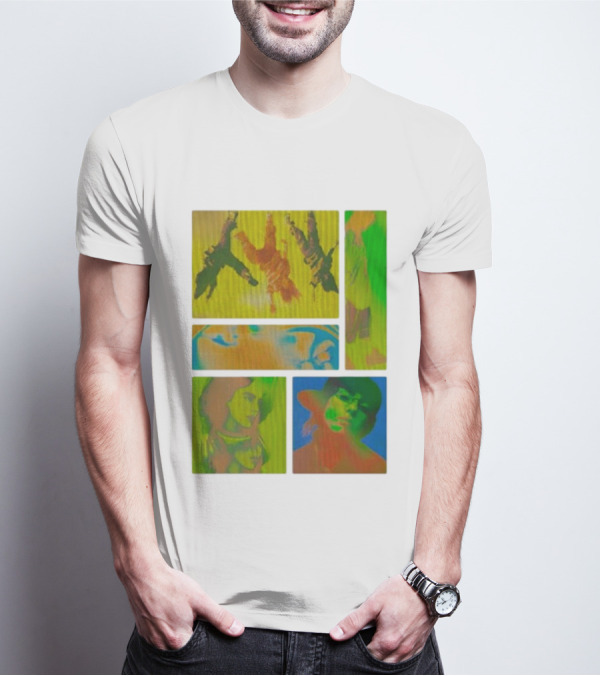 Billie Eilish Birds Of A Feather Collage Thermal Five-Panel Abstract Portraits Multicolor T-Shirt