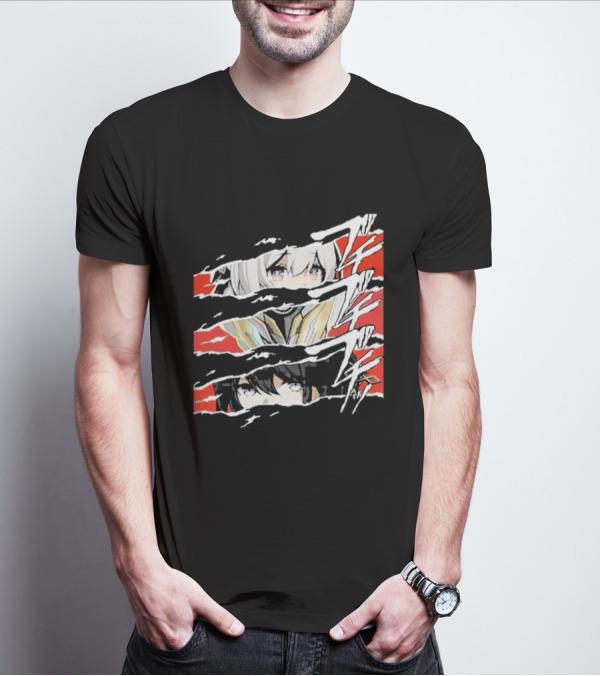 Honkai Star Rail Character Split Faces Ripple Effect T-Shirt
