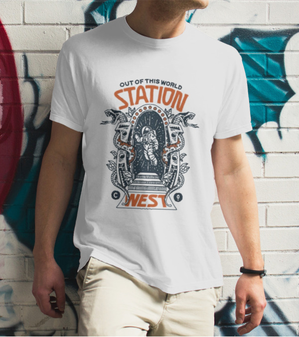 Out Of This World Station West Space Portal Adventure T-Shirt