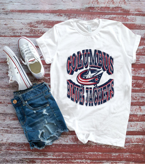 Columbus Blue Jackets Official Team Emblem T-Shirt