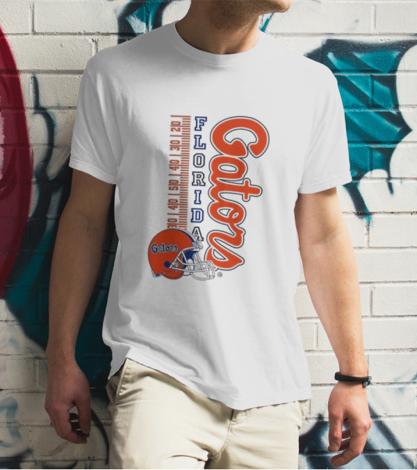Florida Gators Football Helmet Scoreboard T-Shirt