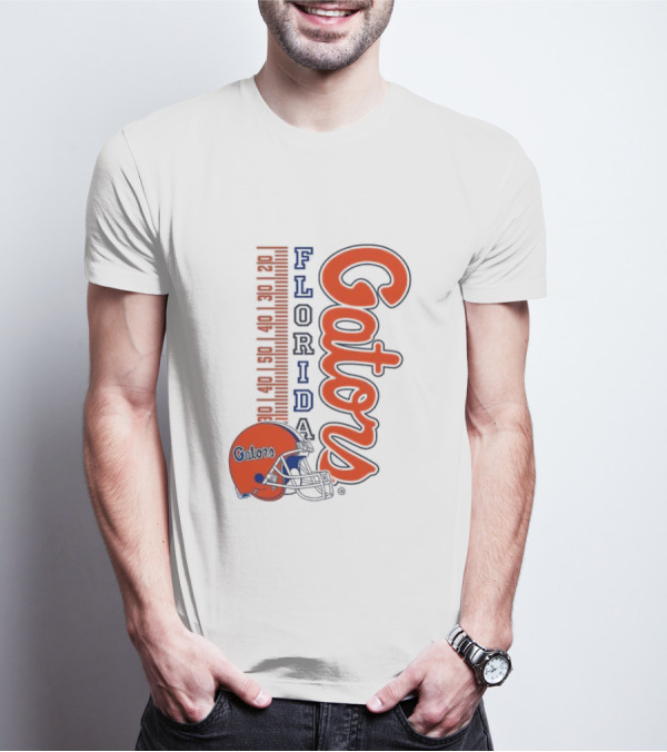 Florida Gators Football Helmet Scoreboard T-Shirt