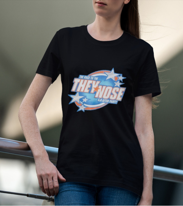 The Race To The They Nose Cji After Party Stars And Swirls T-Shirt
