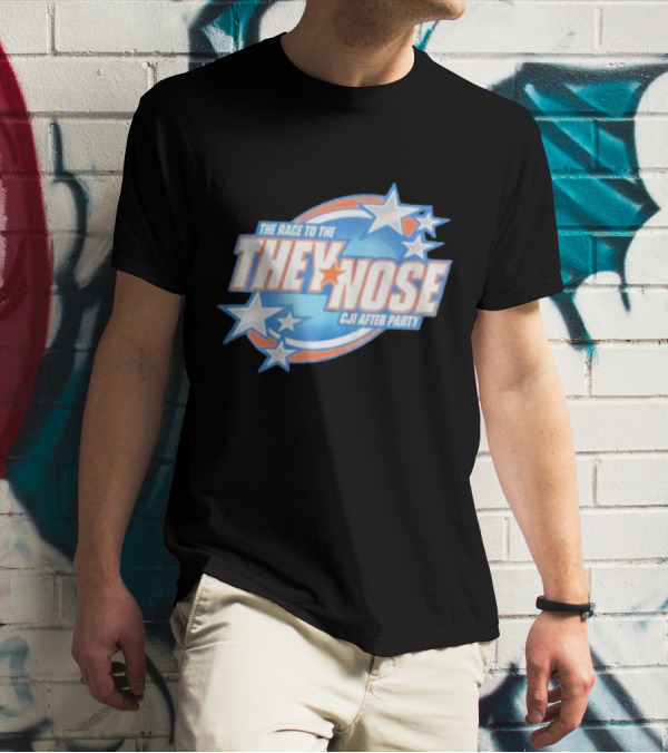The Race To The They Nose Cji After Party Stars And Swirls T-Shirt