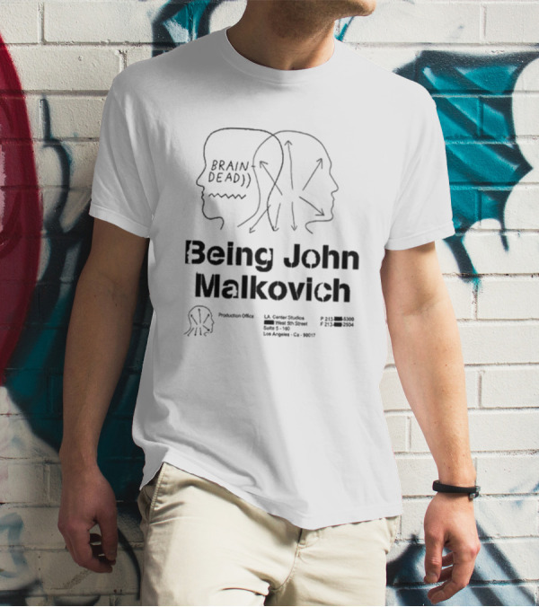 Brain Dead Being John Malkovich Business Card Visual Reference L.A. Center Studios T-Shirt